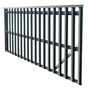 DAMUS Building Solutions - D-Fence Systems Black Metal Fence